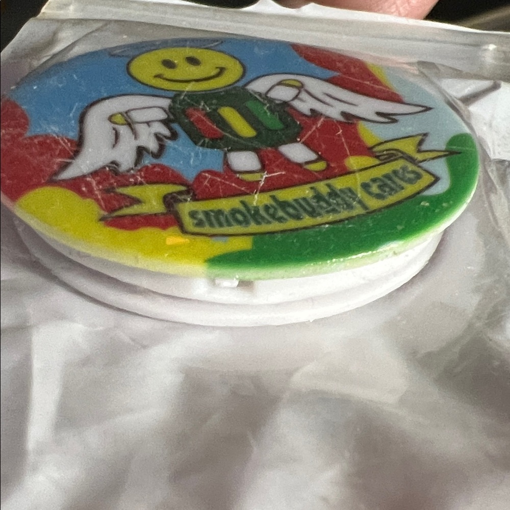 Smiley Angel Round pop socket